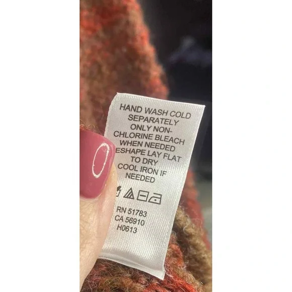 Maurices Woman's Sweater Size small‎ Open Knit Wool Blend Striped fall stretchy - Picture 8 of 8